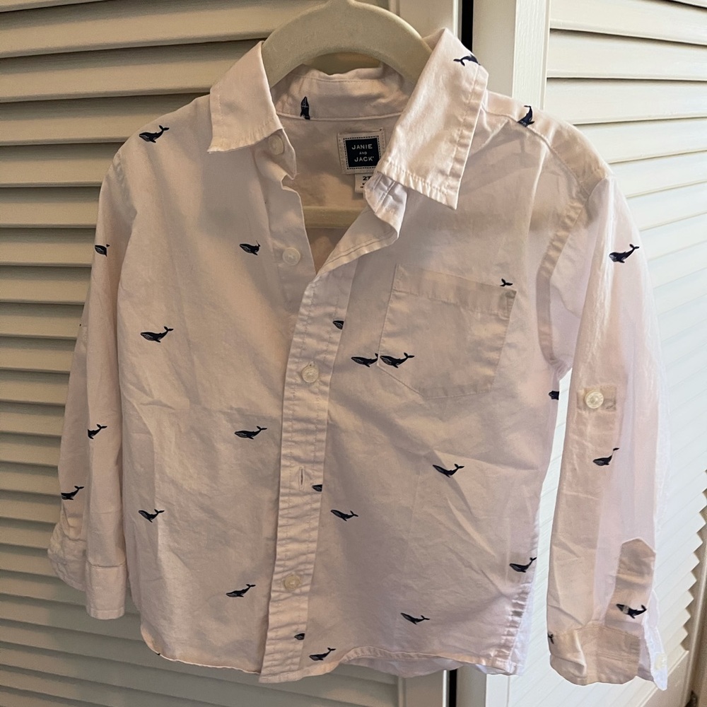 Janie and Jack long-sleeve dress shirt 2T